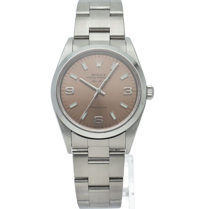 Rolex Air King SS Watch Pink — view 2
