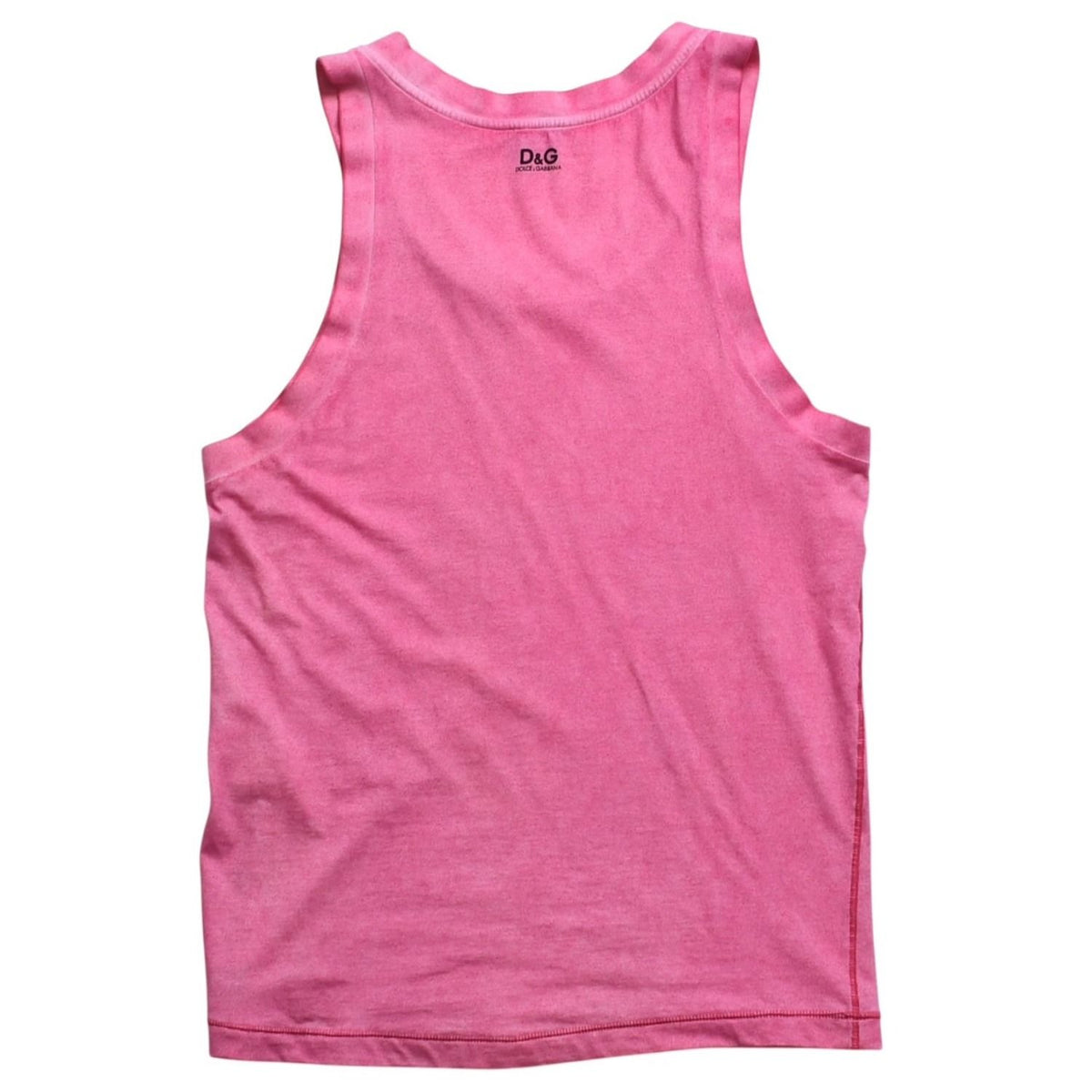 Dolce & Gabbana D&G Tank Top Shirt Print Pink — view 2