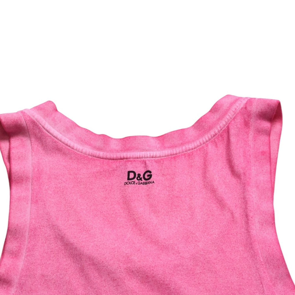 Dolce & Gabbana D&G Tank Top Shirt Print Pink — view 8