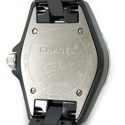 Chanel J12 Watch 8 Points Diamond Index Black Dial Ceramic SS Quartz Analog — view 4
