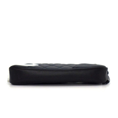 Chanel Shoulder Bag Cambo Line Pouch Black Pink Soft Calfskin — view 4