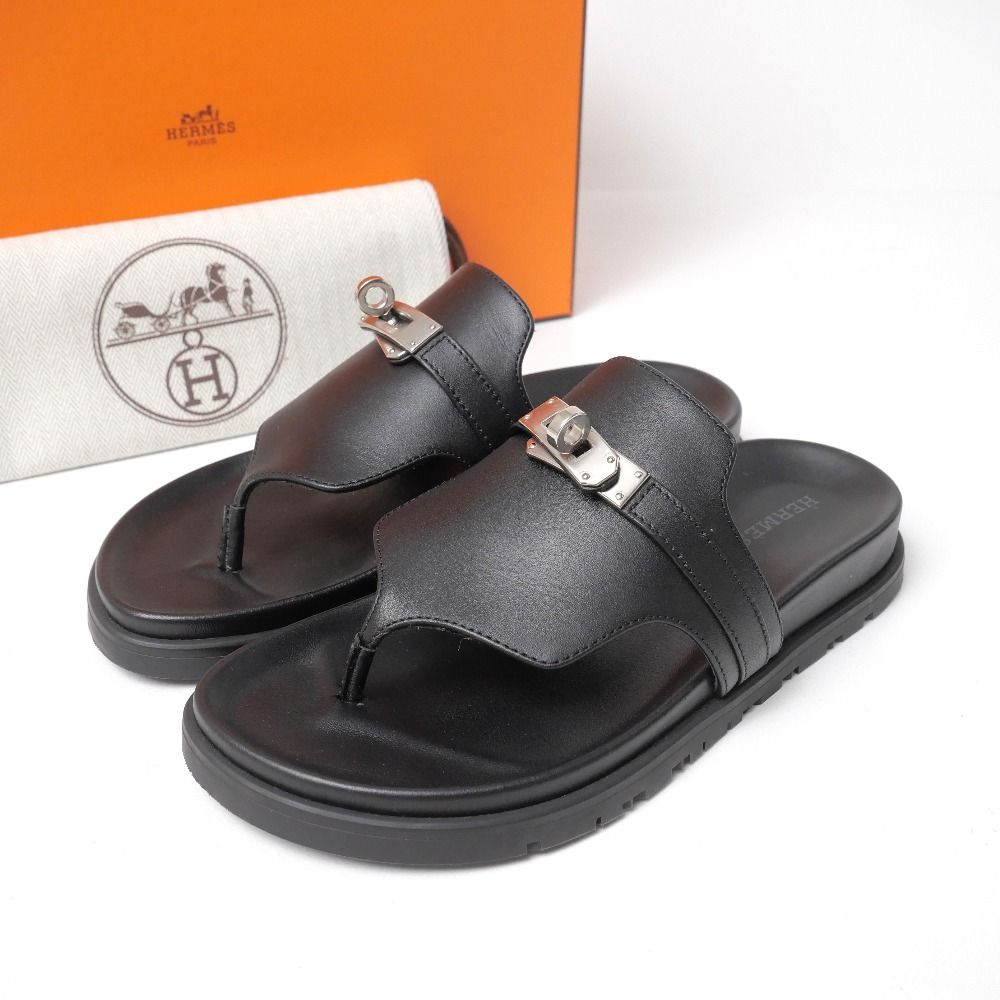 Hermes Empir Sandals Kelly Buckle Thong 35