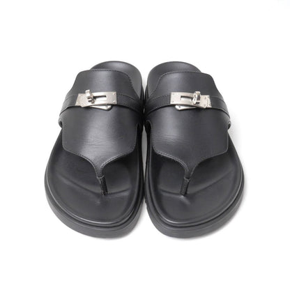 Hermes Empir Sandals Kelly Buckle Thong 35 — view 8