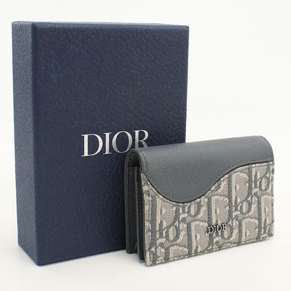 Dior Business Card Holder Saddle Oblique