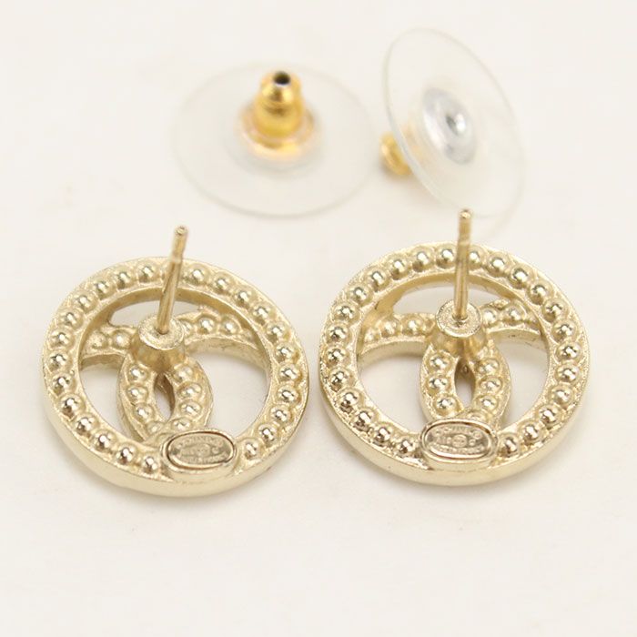 Chanel Rhinestone Single Earring Metal — view 3