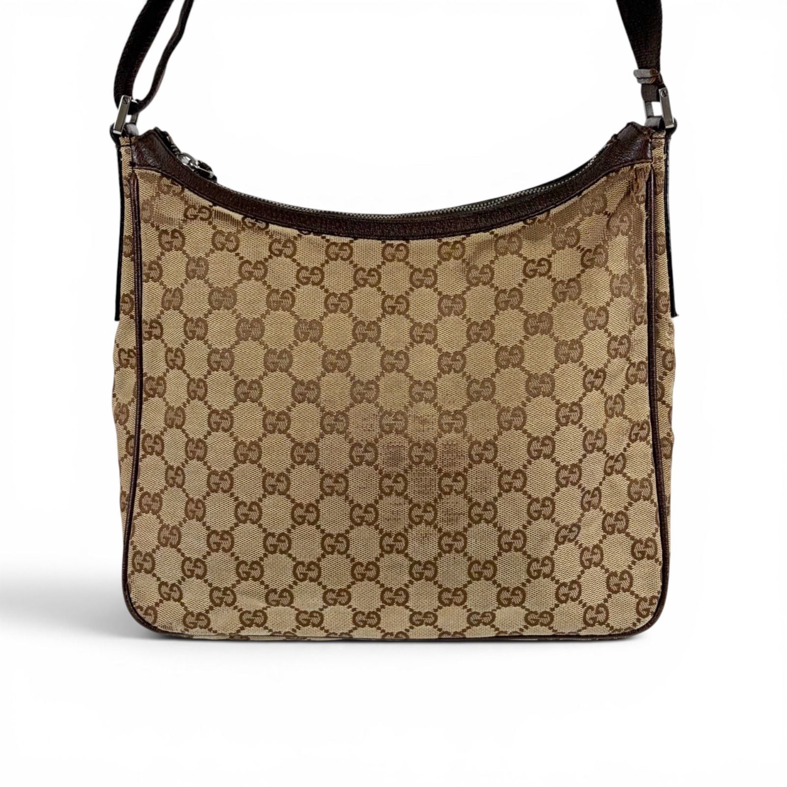 Gucci Shoulder Bag Brown Canvas GG Pattern — view 3