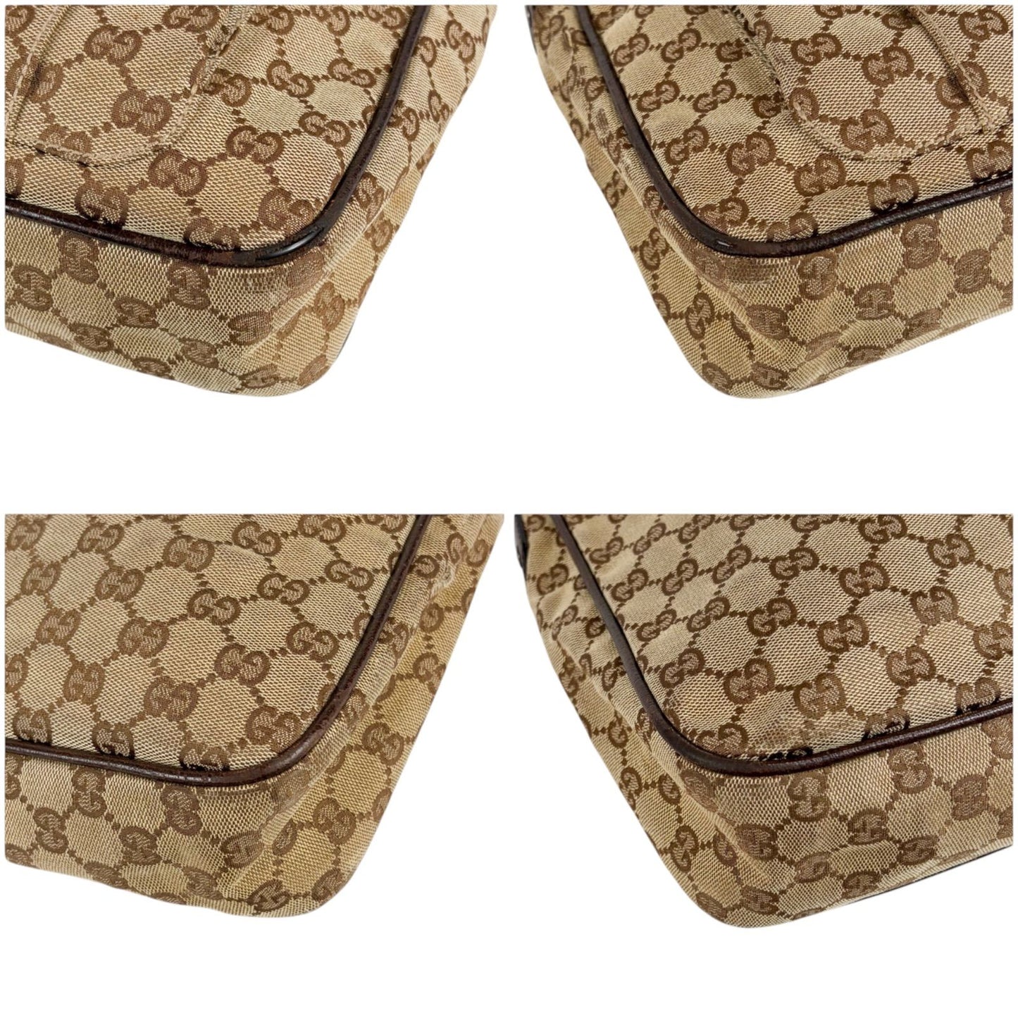 Gucci Shoulder Bag Brown Canvas GG Pattern — view 6