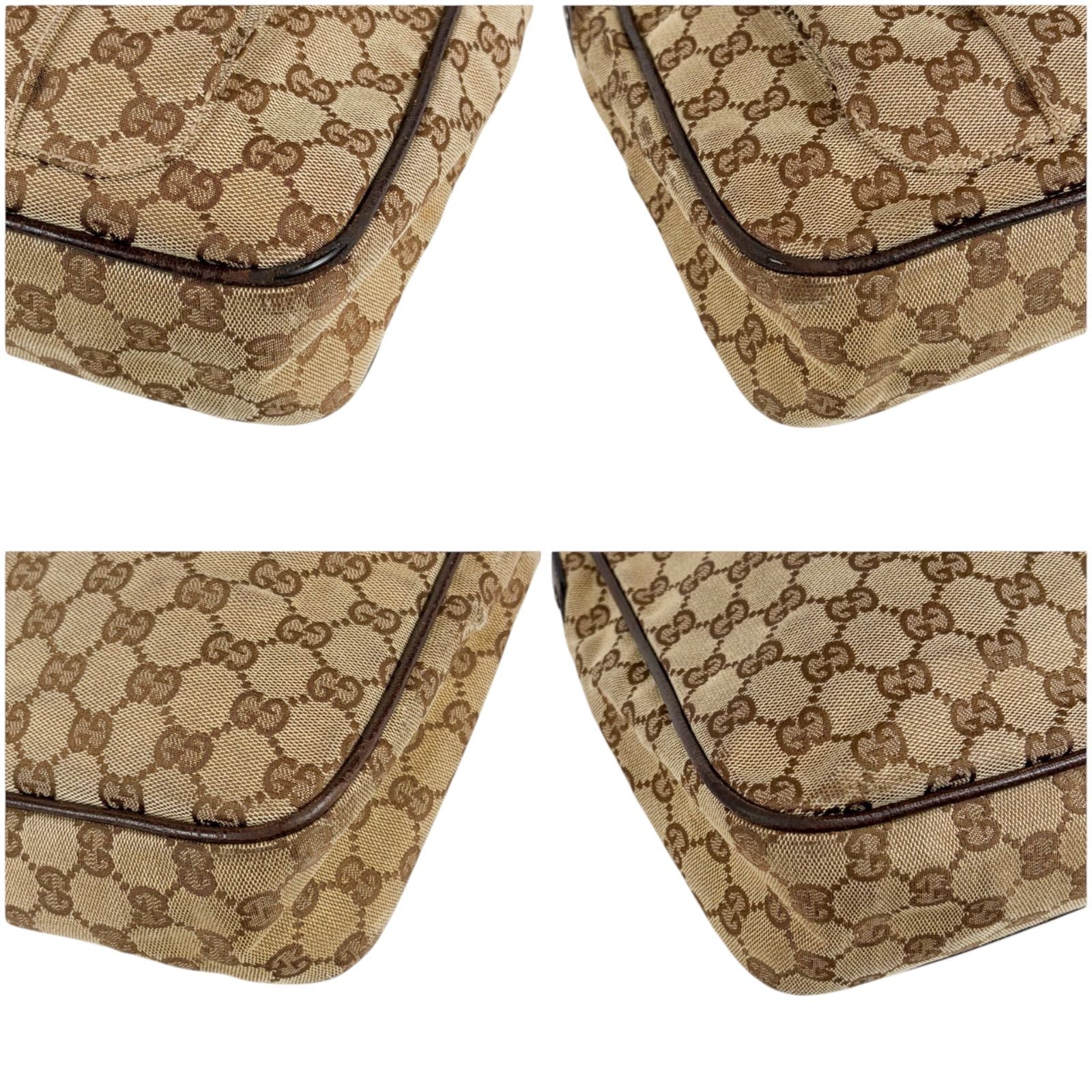 Gucci Shoulder Bag Brown Canvas GG Pattern — view 6