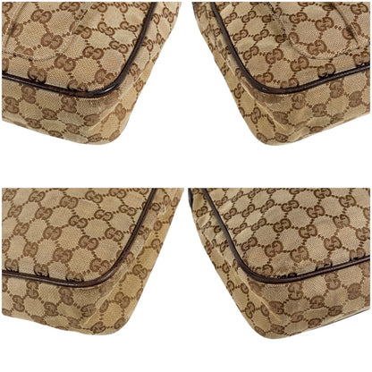 Gucci Shoulder Bag Brown Canvas GG Pattern — view 6
