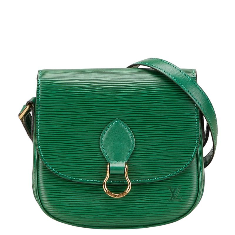 Louis Vuitton Epi Mini Saint Cloud Crossbody Shoulder Bag Borneo Green Leather