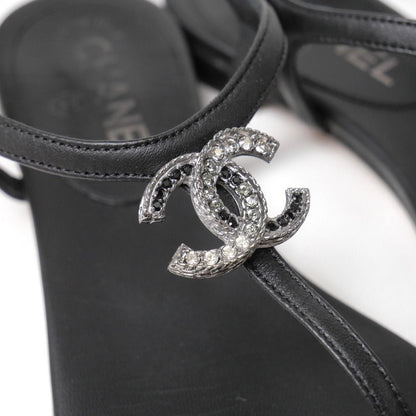 Chanel Sandals 36 Bijuu CC Logo Thong — view 5