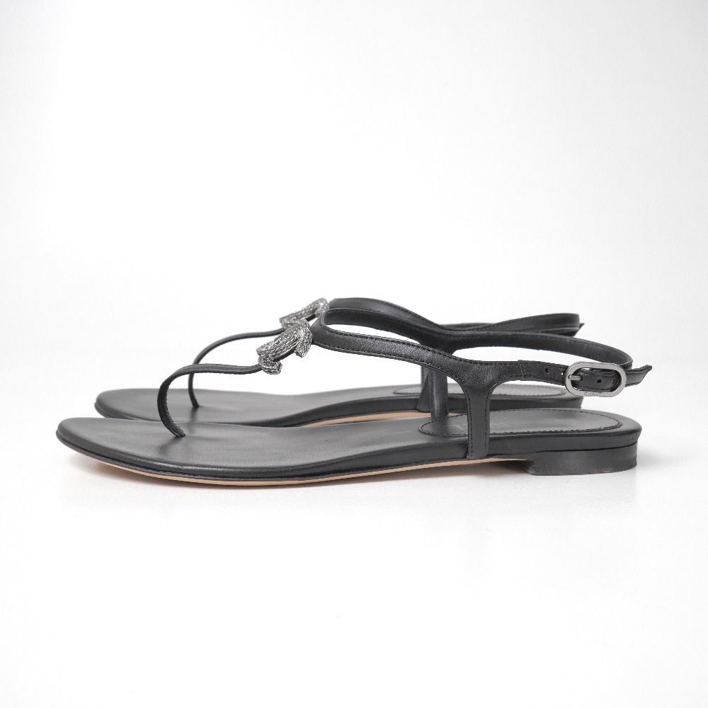 Chanel Sandals 36 Bijuu CC Logo Thong — view 2