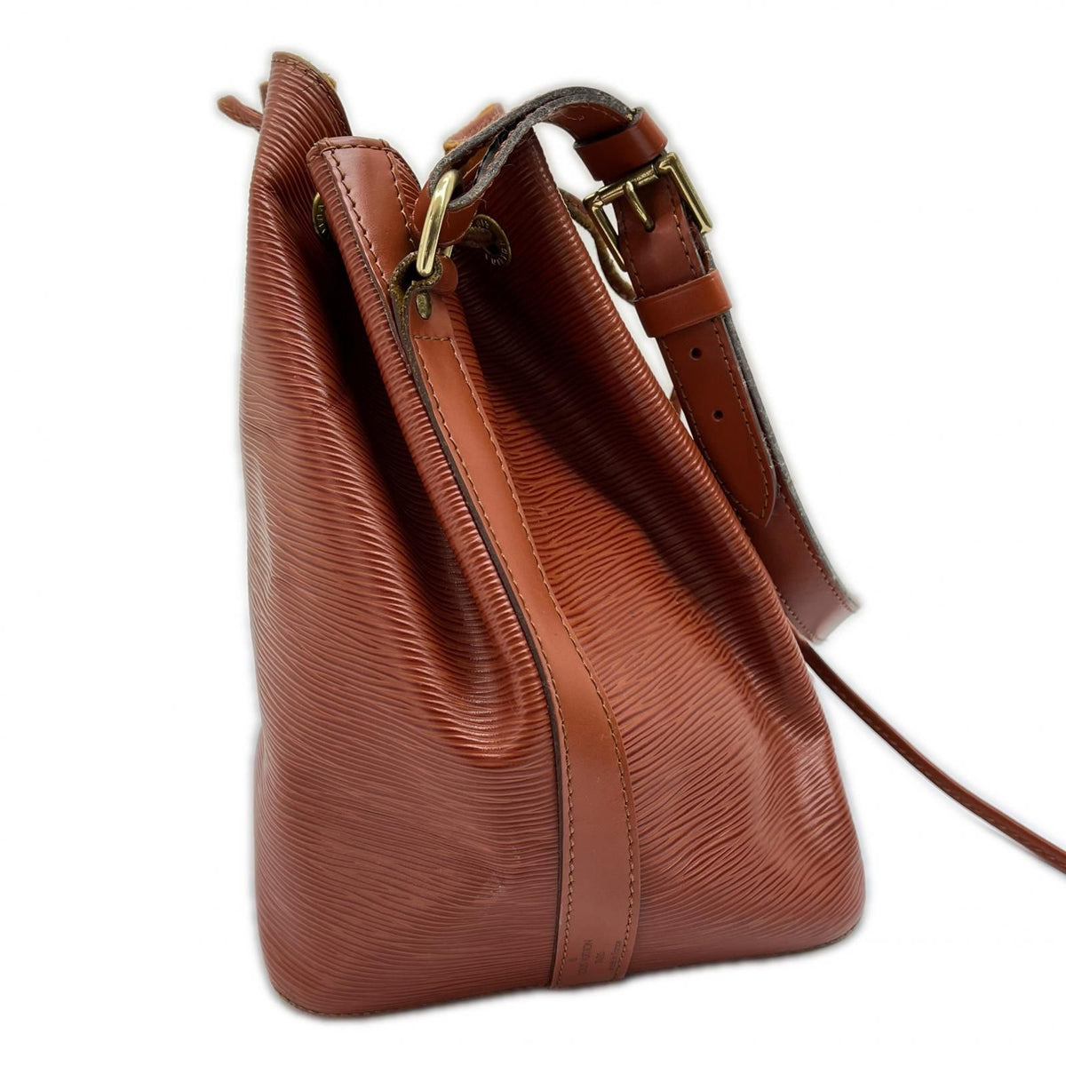 Louis Vuitton Shoulder Bag Epi Leather Noe Brown — view 5