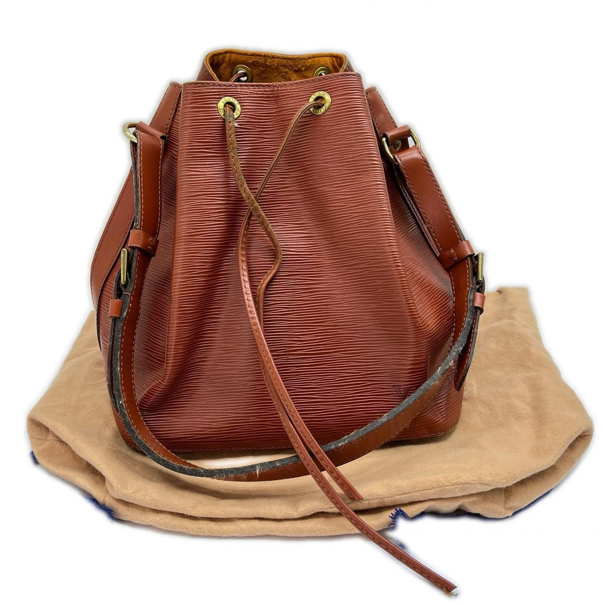 Louis Vuitton Shoulder Bag Epi Leather Noe Brown