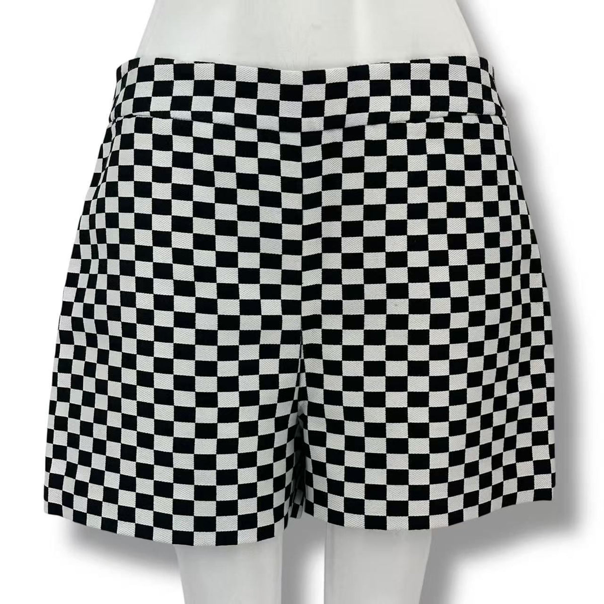 Dior Shorts Checkered Pattern Black White — view 2