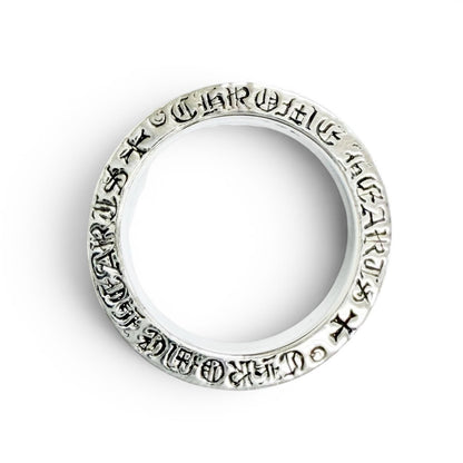 Chrome Hearts Spacer Pln Plain Ring 925 Sterling Silver — view 3