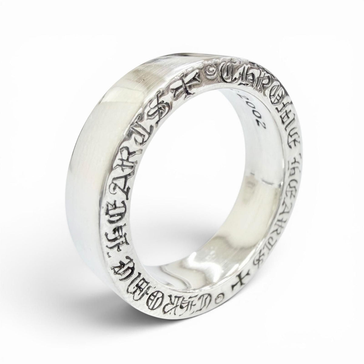 Chrome Hearts Spacer Pln Plain Ring 925 Sterling Silver
