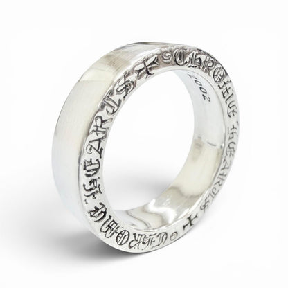 Chrome Hearts Spacer Pln Plain Ring 925 Sterling Silver