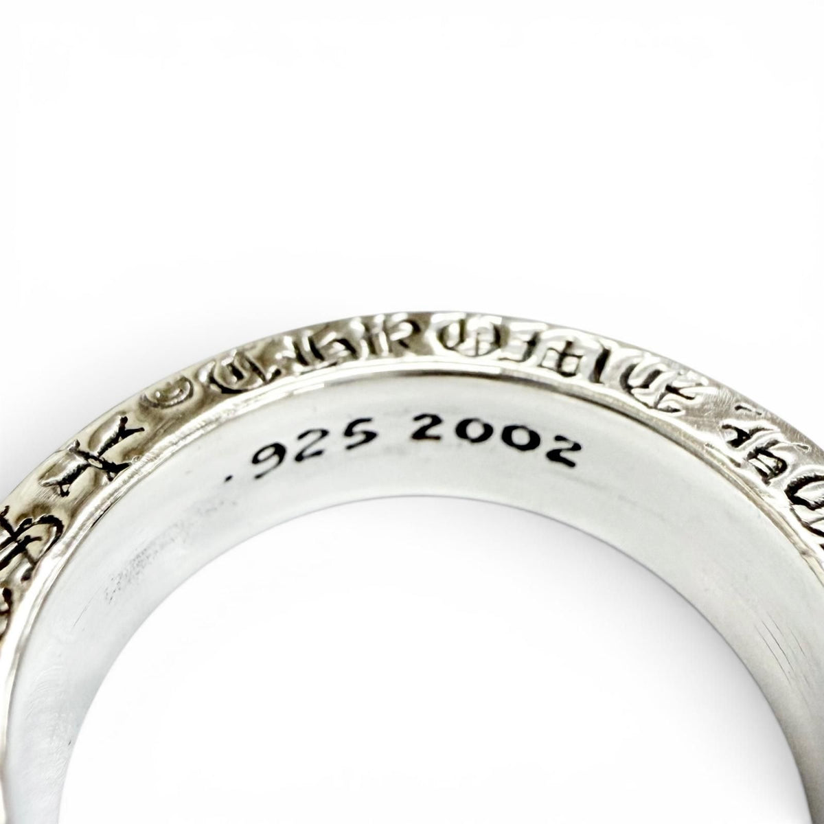 Chrome Hearts Spacer Pln Plain Ring 925 Sterling Silver — view 5
