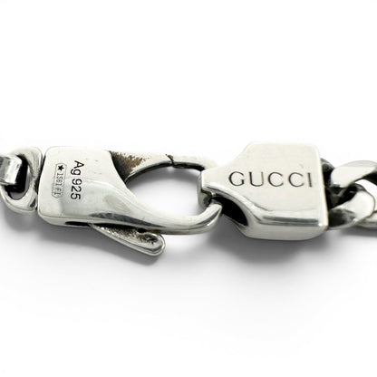 Gucci Interlocking G Chain Bracelet Silver 17 — view 7