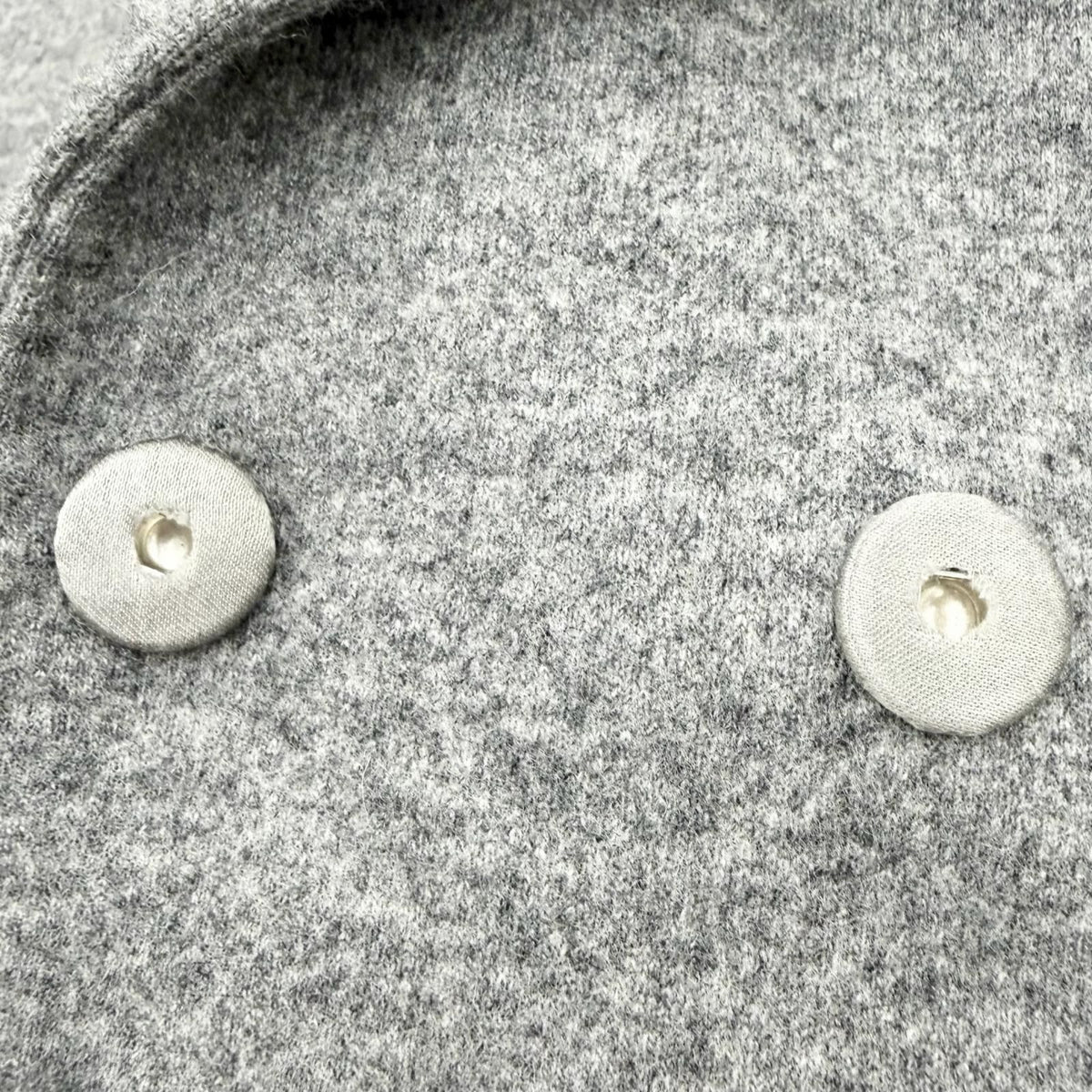 Brunello Cucinelli Wool Cashmere Knit Contrast Belt Jacket Gray 46 — view 7
