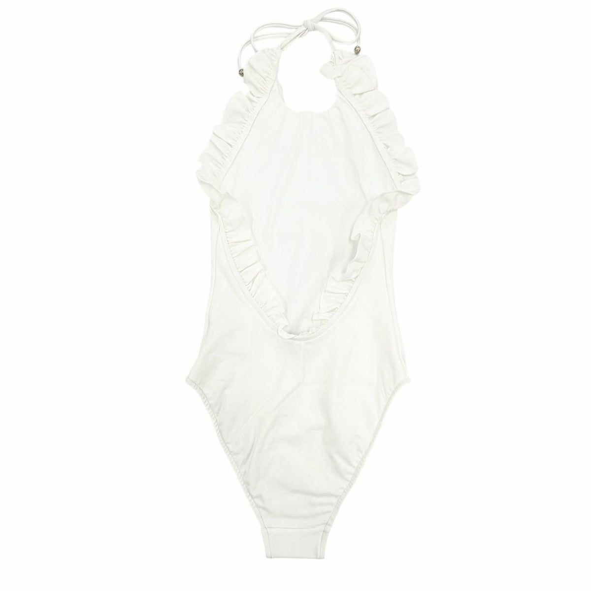 Chanel CC Logo All Over Pattern Swimwear Swimsuit Dress White 34 — view 2