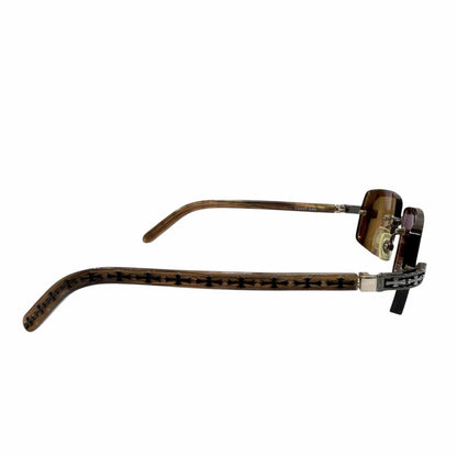 Chrome Hearts Three Bob 925 Rimless Two Point Cross Temple Eyewear Sunglasses — view 5