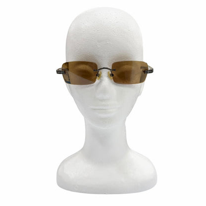 Chrome Hearts Three Bob 925 Rimless Two Point Cross Temple Eyewear Sunglasses — view 3