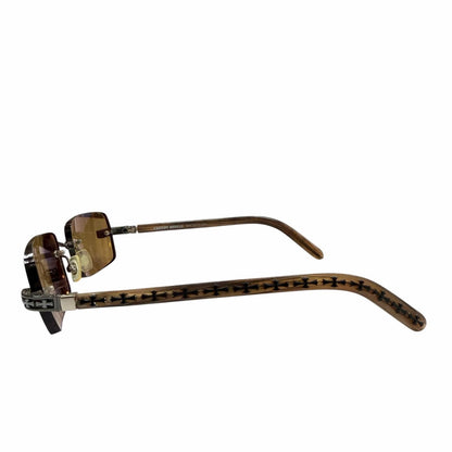 Chrome Hearts Three Bob 925 Rimless Two Point Cross Temple Eyewear Sunglasses — view 4