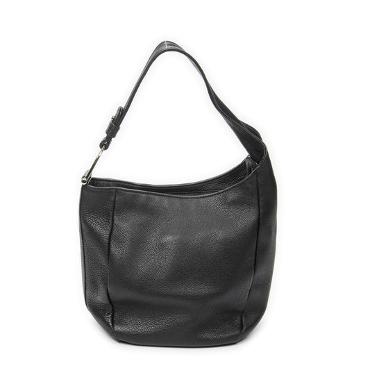 Gucci Small Greenwich Hobo Black Grain Calfskin Leather