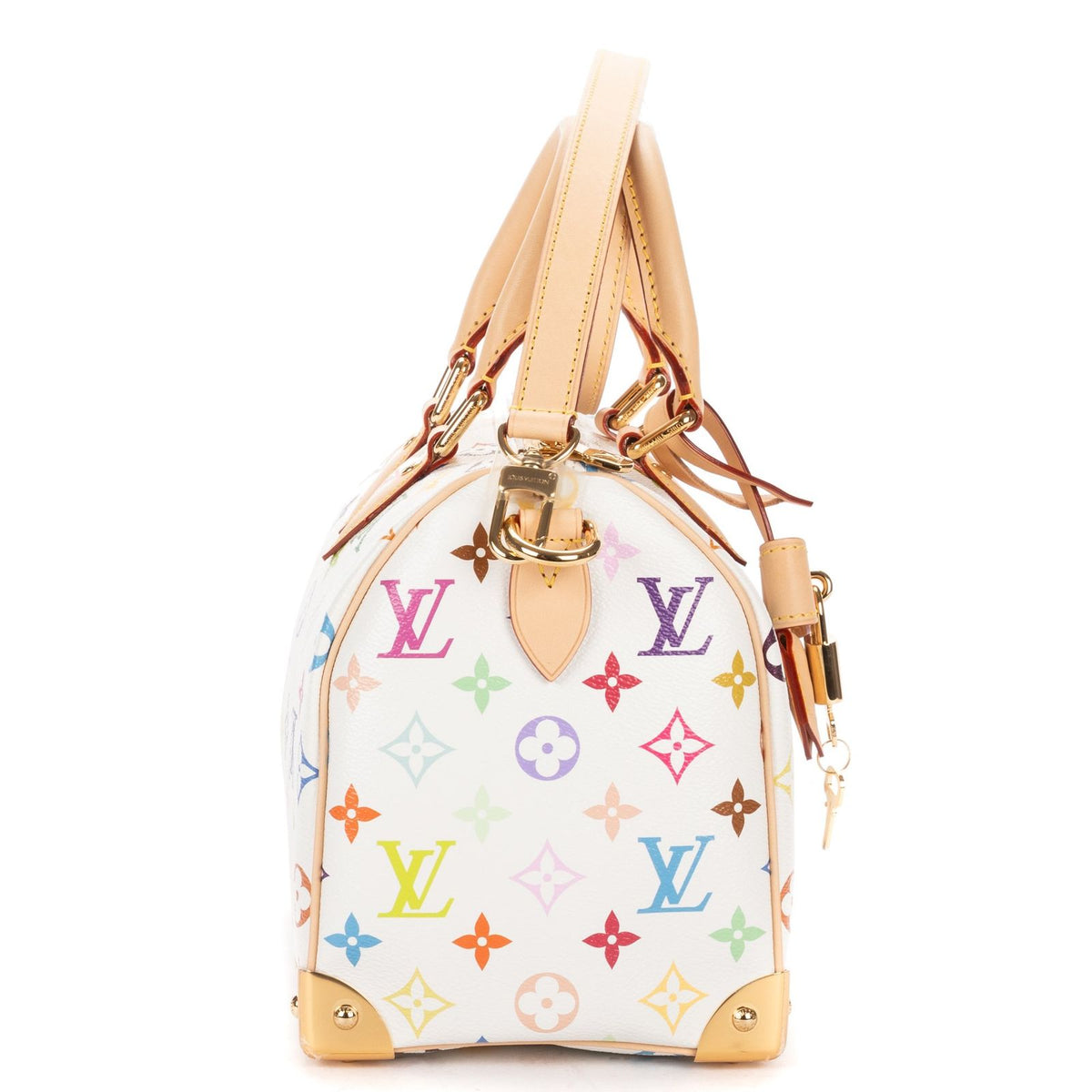 Louis Vuitton Ltd Ed LV Takashi Murakami Speedy Bandouliere Multicolor Monogram — view 4