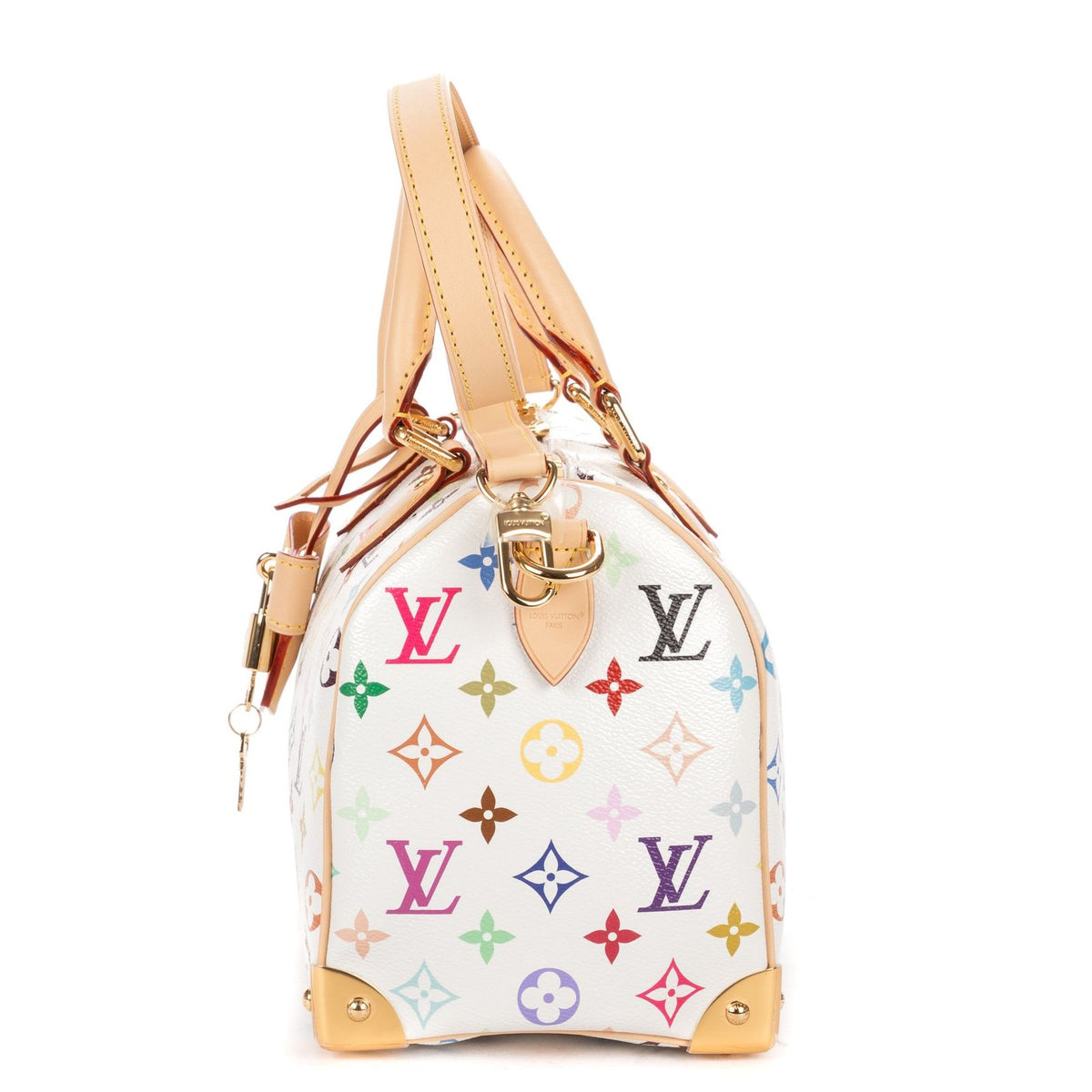 Louis Vuitton Ltd Ed LV Takashi Murakami Speedy Bandouliere Multicolor Monogram — view 3