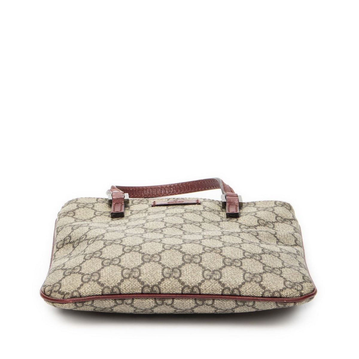 Gucci Vertical Tote Bag Beige Burgundy Supreme Canvas — view 6