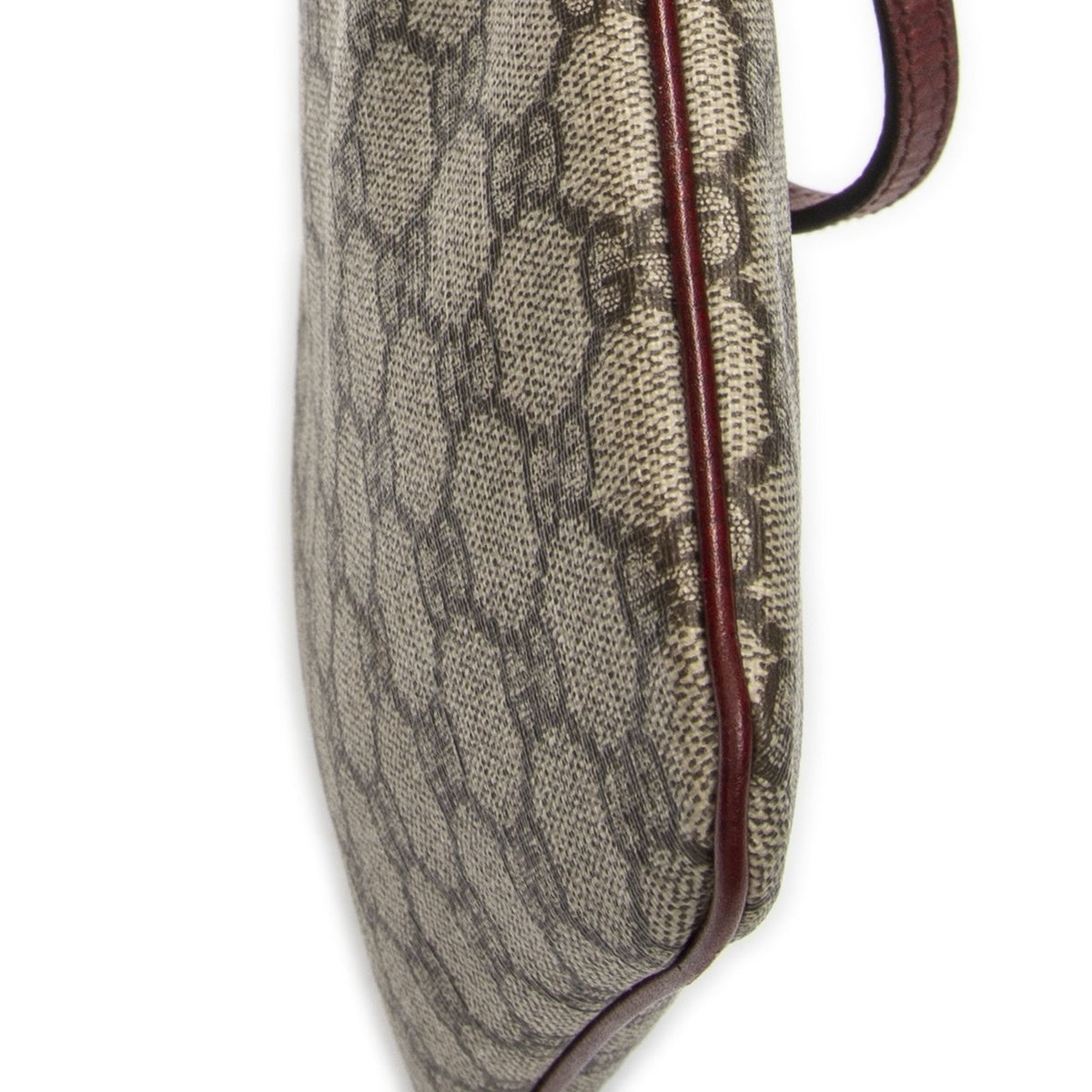 Gucci Vertical Tote Bag Beige Burgundy Supreme Canvas — view 8