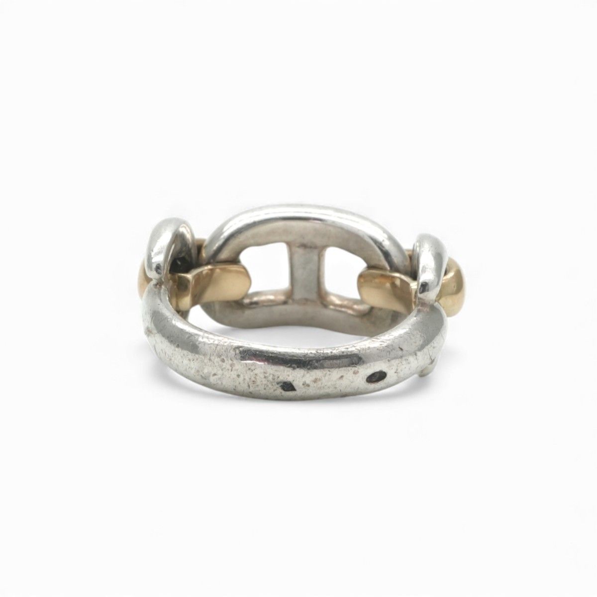 Hermes Chaine D'Ancre Ring 750 950 Gold Silver — view 3