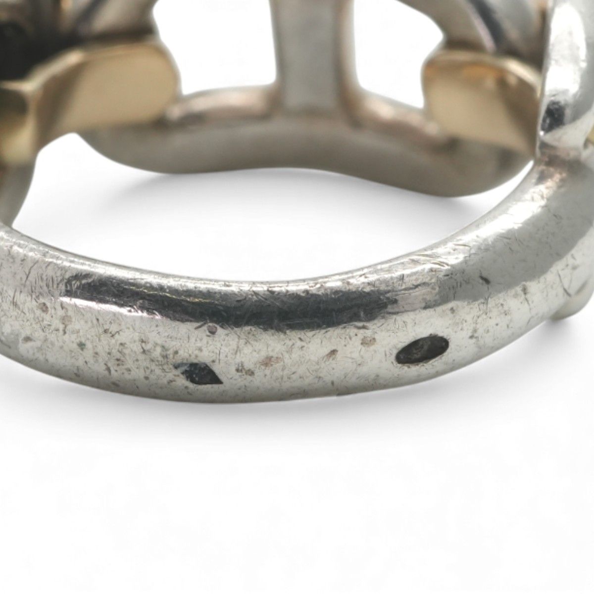 Hermes Chaine D'Ancre Ring 750 950 Gold Silver — view 7