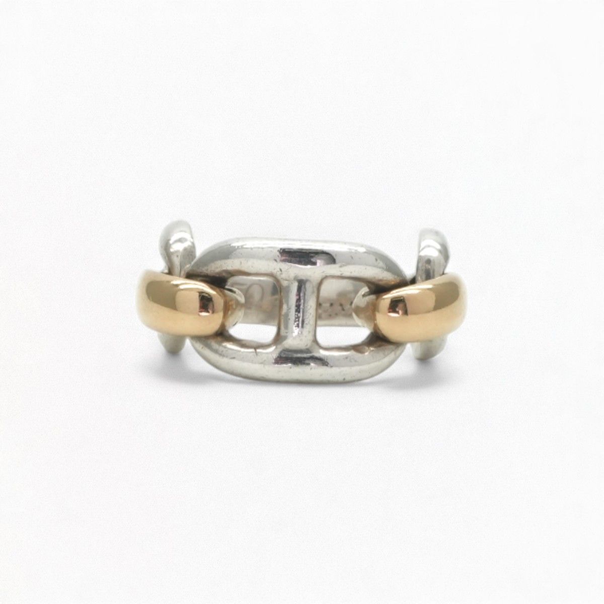 Hermes Chaine D'Ancre Ring 750 950 Gold Silver — view 2