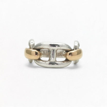 Hermes Chaine D'Ancre Ring 750 950 Gold Silver — view 2