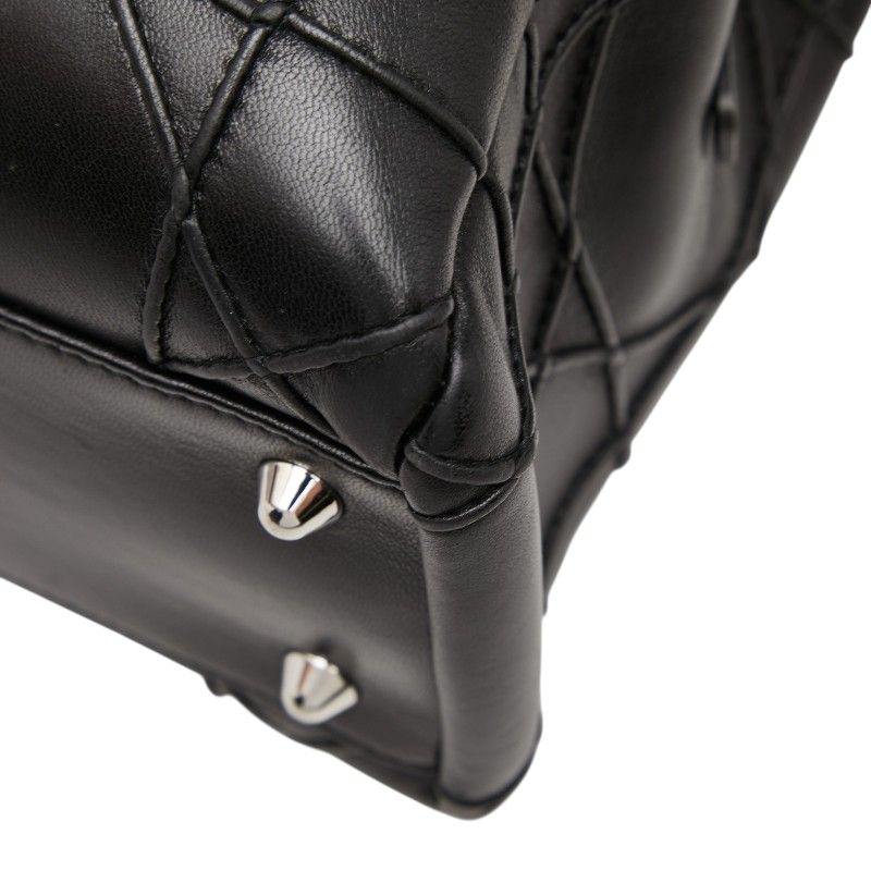 Dior Cannage Granville Chain Handbag Black Leather — view 4