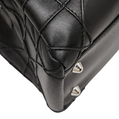 Dior Cannage Granville Chain Handbag Black Leather — view 5