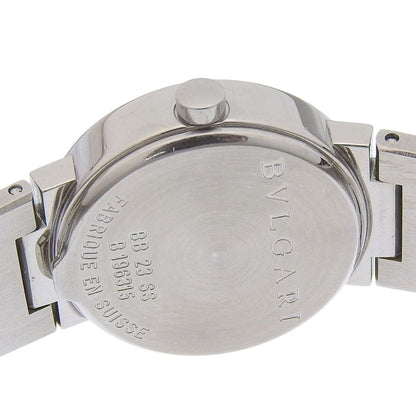 Bvlgari Stainless Steel Quartz Analog Watch With Black Dial — view 7