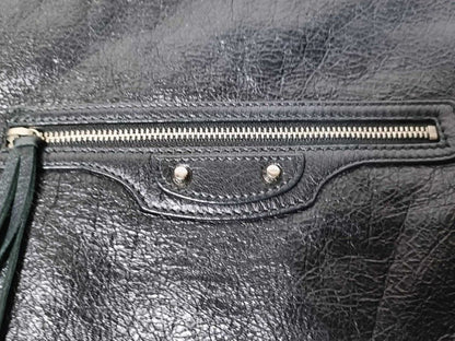 Balenciaga Clutch City Black Leather Silver — view 3