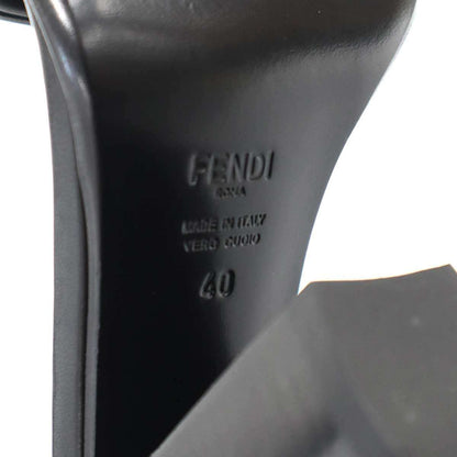 Fendi Square Toe Sandals Black — view 6