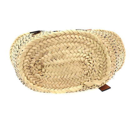 Loewe Smiley World Basket Small Bucket Tote Bag Beige — view 4