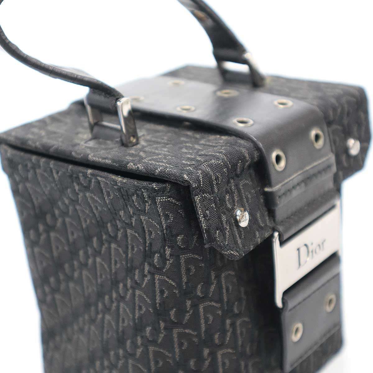 Dior Trotter Canvas Vanity Bag Black — view 7