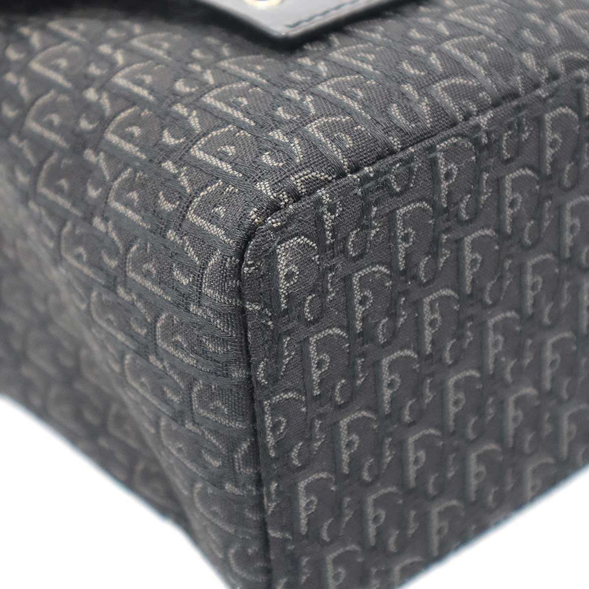 Dior Trotter Canvas Vanity Bag Black — view 8