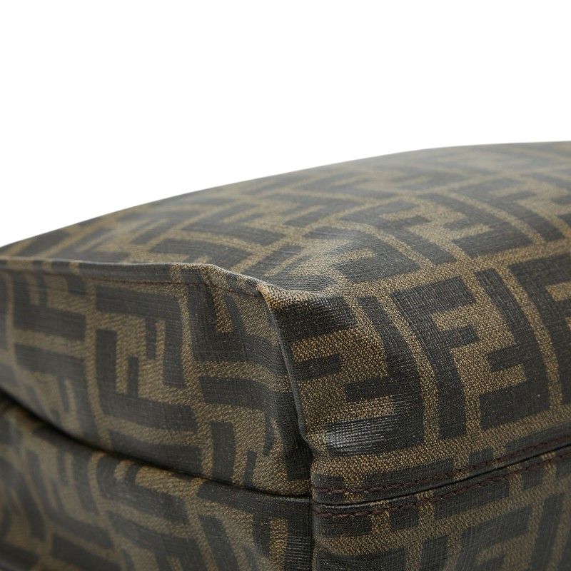 Fendi Zucca Tote Bag Brown Leather — view 5