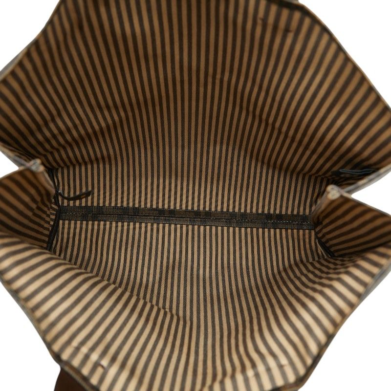 Fendi Zucca Tote Bag Brown Leather — view 8