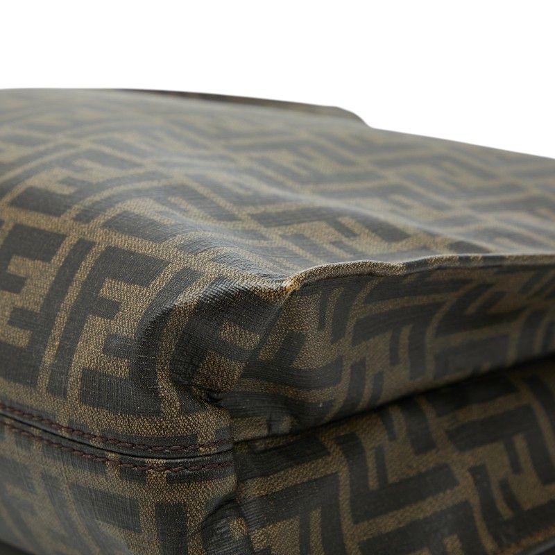 Fendi Zucca Tote Bag Brown Leather — view 4