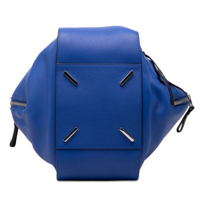 Loewe Anagram Hammock Small 2-Way Shoulder Bag Blue Leather — view 3